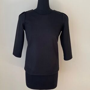 Club Monaco Top with Rose Gold Zipper